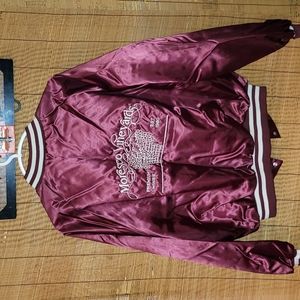 Vintage. Made in USA. Bowling-style nylon & polyester jacket. Size XL.